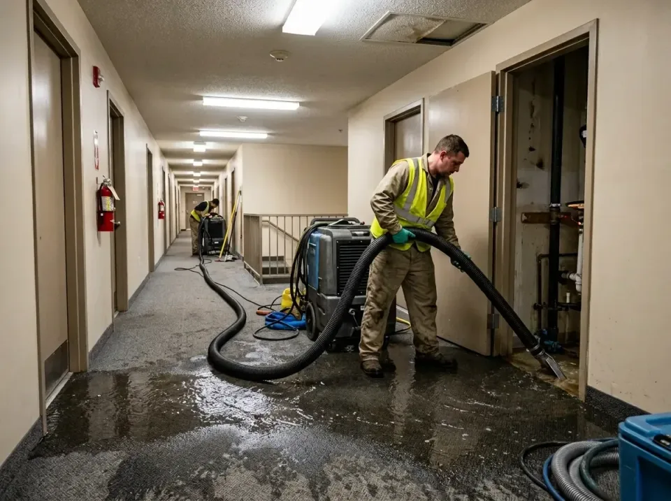 multi-unit-apartment-hallway-f-005 — frequently asked questions, Emergency Burst Pipe Water Extraction & Removal in West Pen…